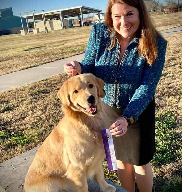 Leia wins Reserve Winners Girl 12-18 month in Sinton TX (Jan. 13, 2022)