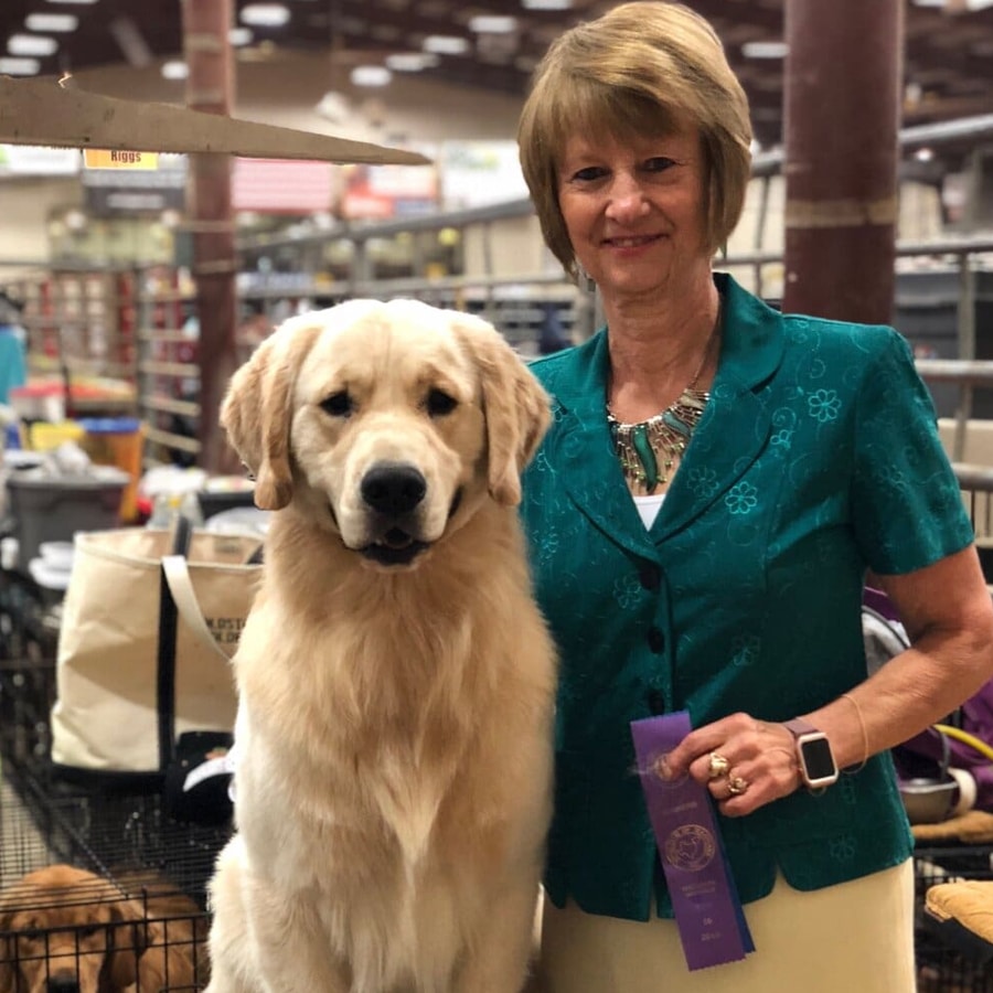 Wyatt-2018-08-Major Win Grand Championship handler Diane